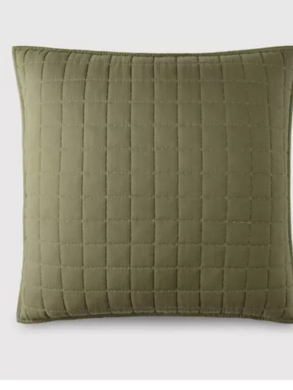 Jeremiah Brent Home 24"x24" Box Rice Stitch Gauze Euro Accent Pillow Green